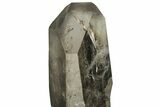 Smoky Quartz Crystal on Metal Stand - Brazil #209541-4
